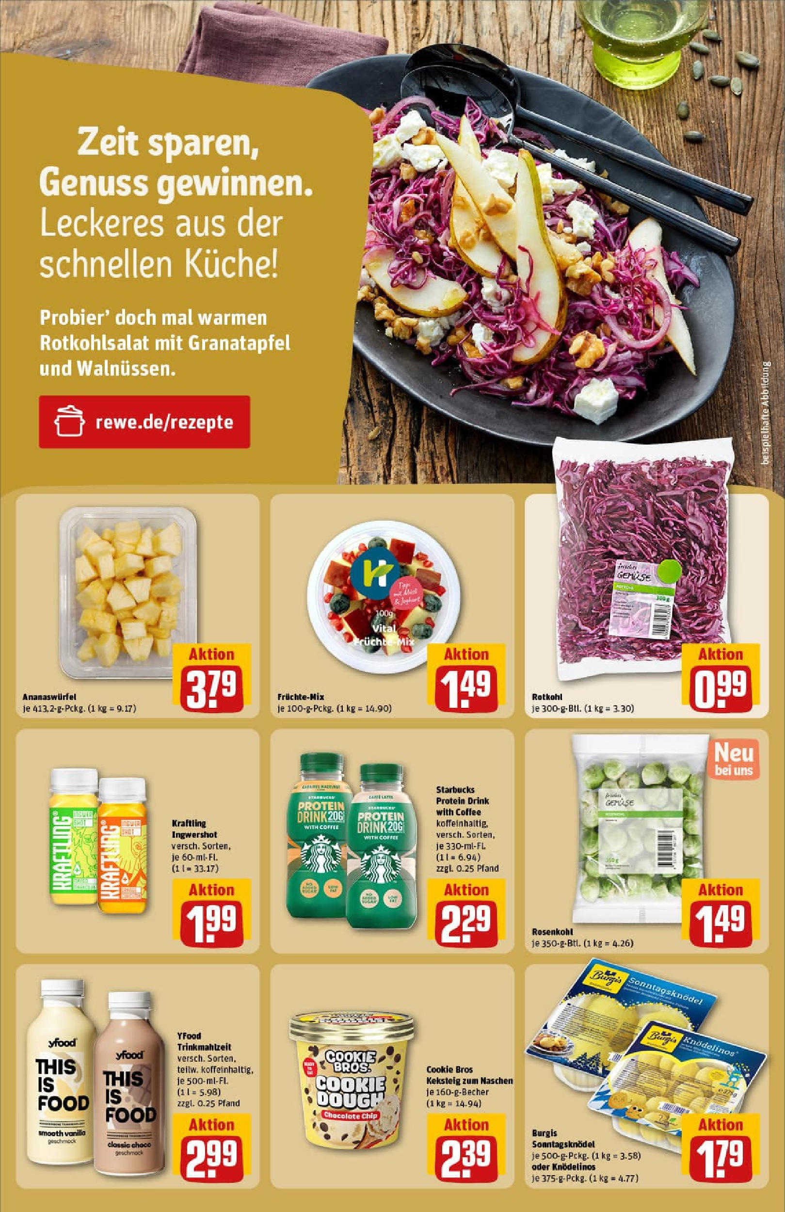 REWE Prospekt ab 06.10.2025 zum Blättern » Angebote | Seite: 24 | Produkte: Granatapfel, Rotkohl, Küche, YFood