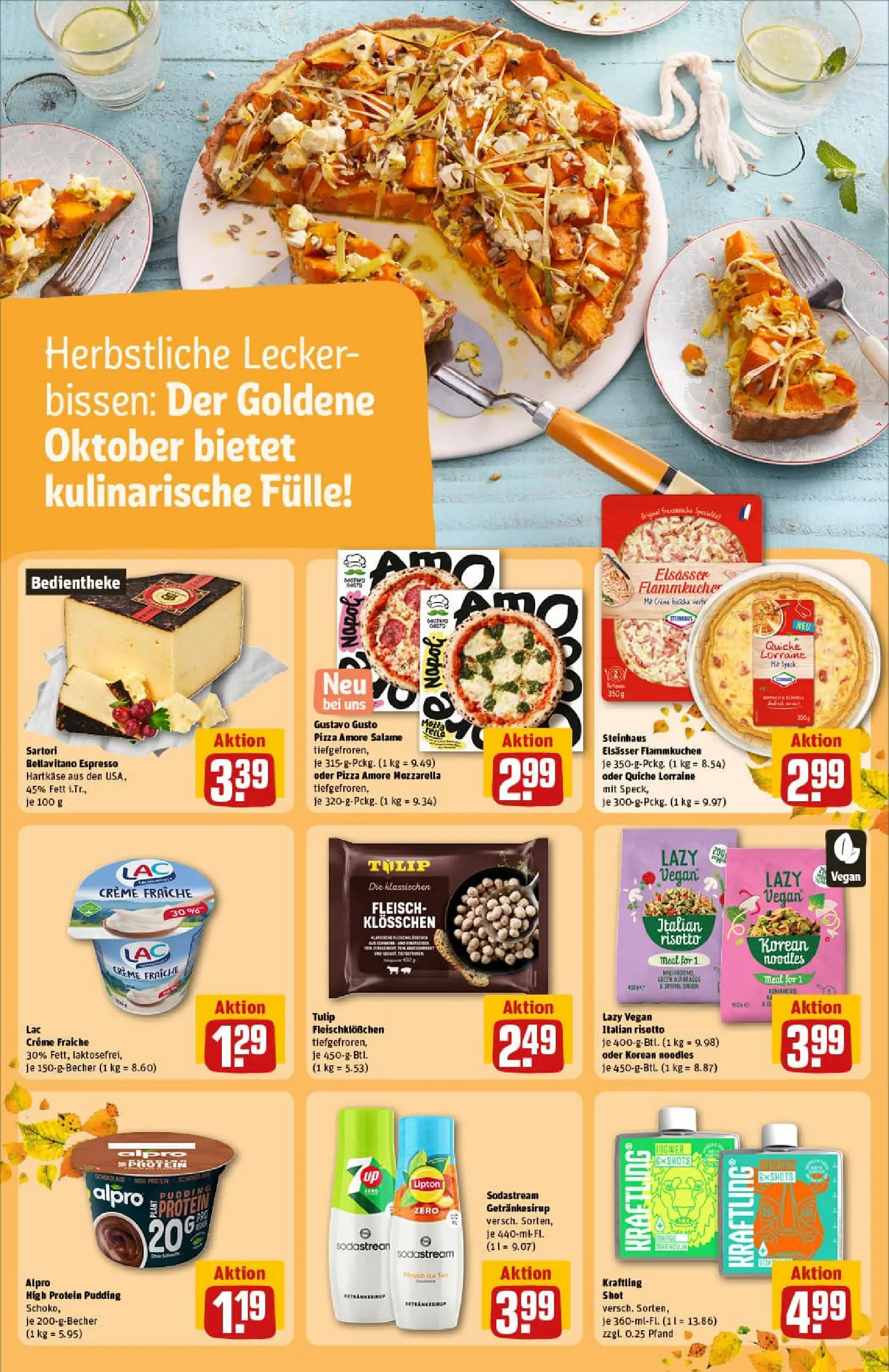 REWE Prospekt ab 06.10.2025 zum Blättern » Angebote | Seite: 22 | Produkte: High protein pudding, Pudding, Creme, Sodastream