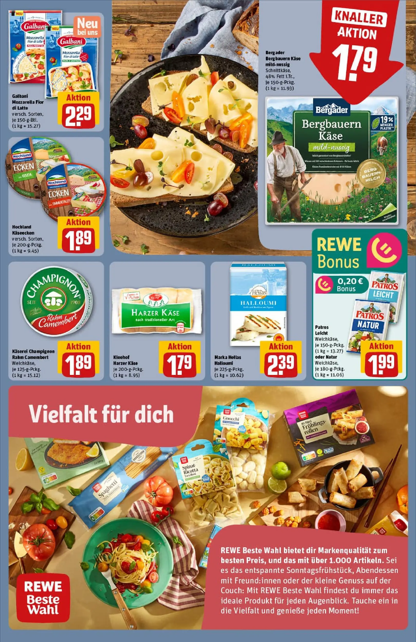 REWE Prospekt ab 06.10.2025 zum Blättern » Angebote | Seite: 13 | Produkte: Käse, Mozzarella, Gouda, Patros