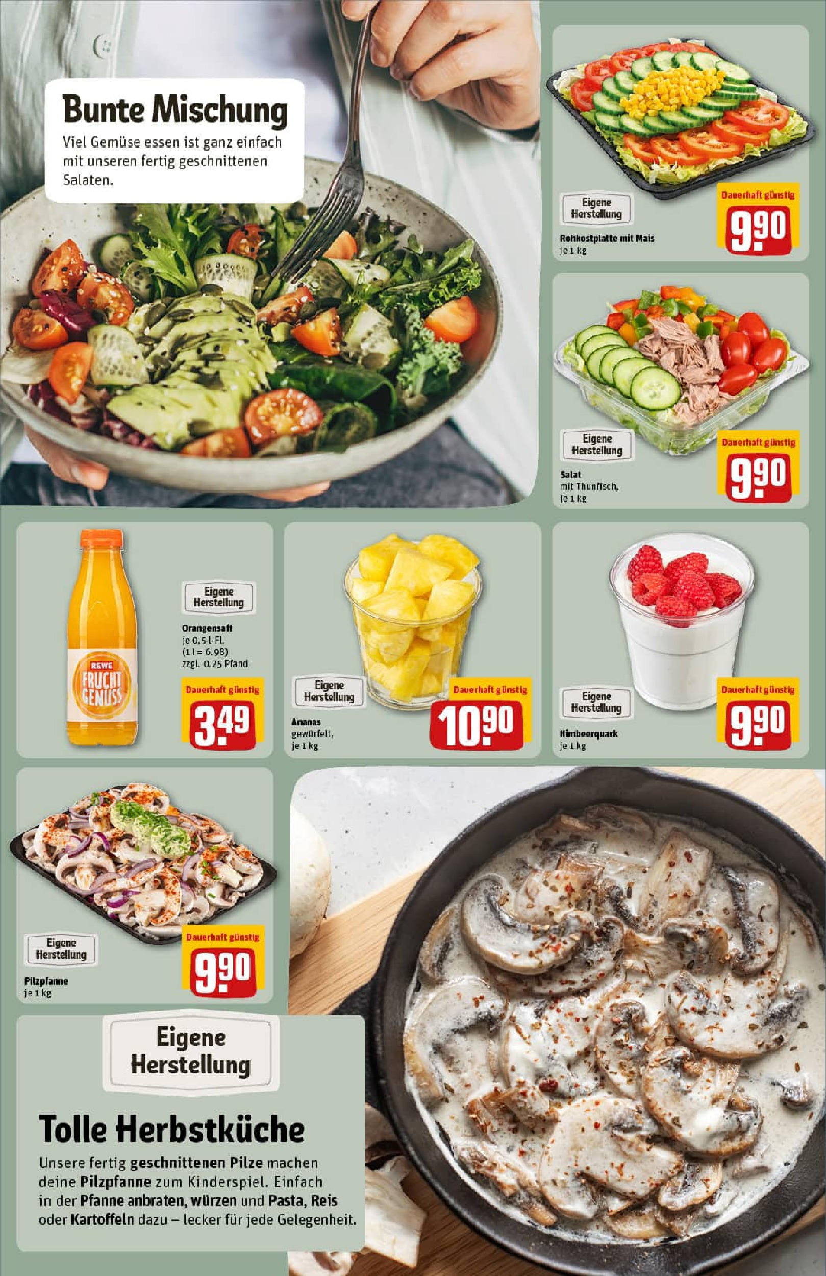 REWE Prospekt ab 06.10.2025 zum Blättern » Angebote | Seite: 15 | Produkte: Kartoffeln, Gemüse, Reis, Salat