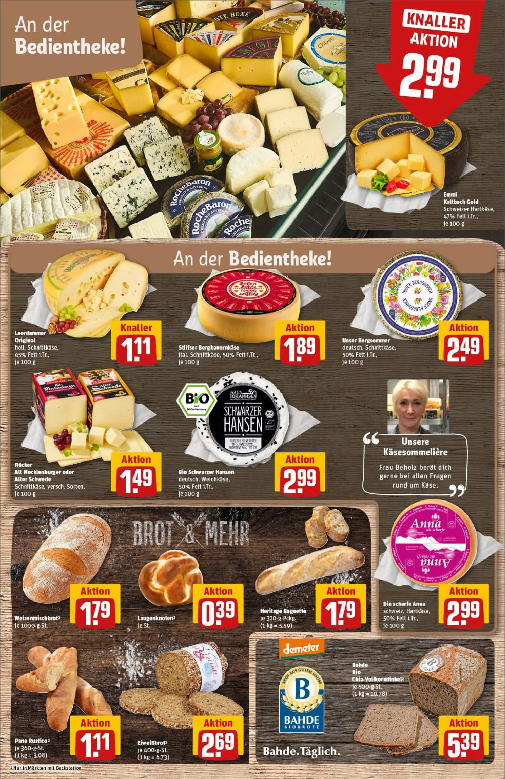 REWE Prospekt ab 06.10.2025 zum Blättern » Angebote | Seite: 11 | Produkte: Pane, Baguette, Leerdammer, Brot