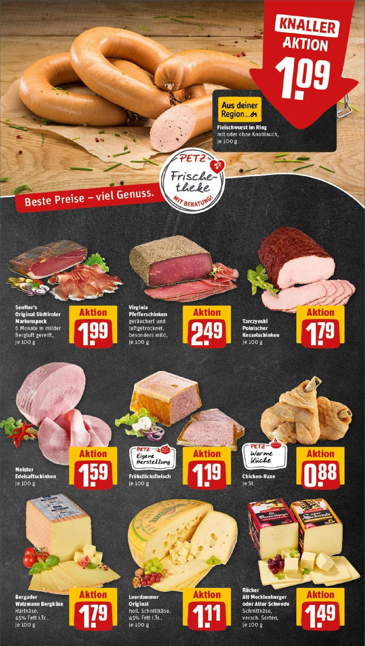 REWE Prospekt ab 06.10.2025 zum Blättern » Angebote | Seite: 9 | Produkte: Küche, Leerdammer