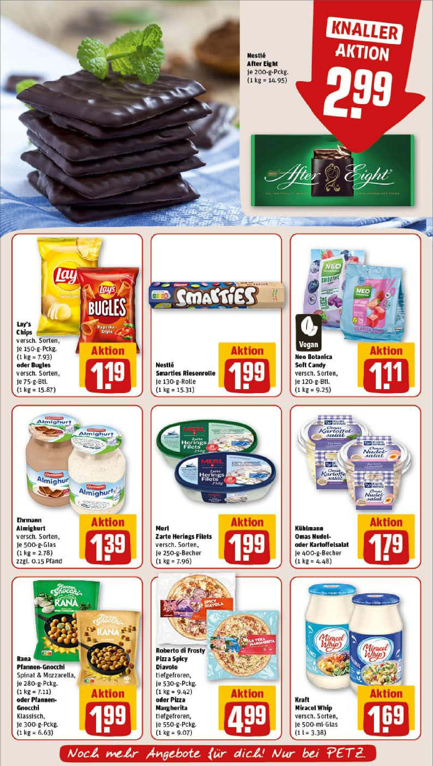 REWE Prospekt ab 06.10.2025 zum Blättern » Angebote | Seite: 17 | Produkte: Smarties, Dressing, Miracel whip, Pizza