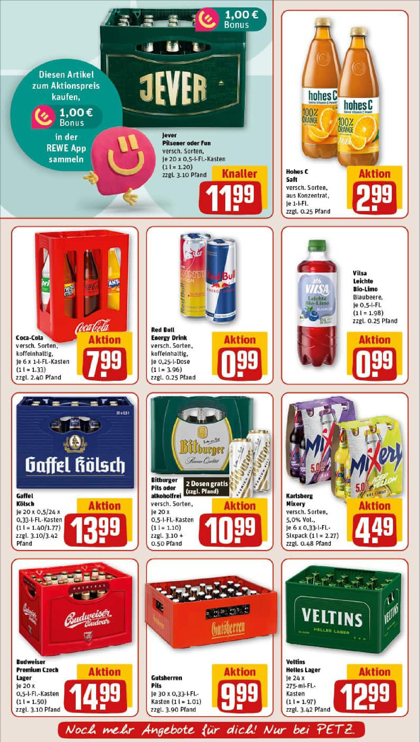 REWE Prospekt ab 06.10.2025 zum Blättern » Angebote | Seite: 18 | Produkte: Bitburger, Jever, Budweiser, Veltins