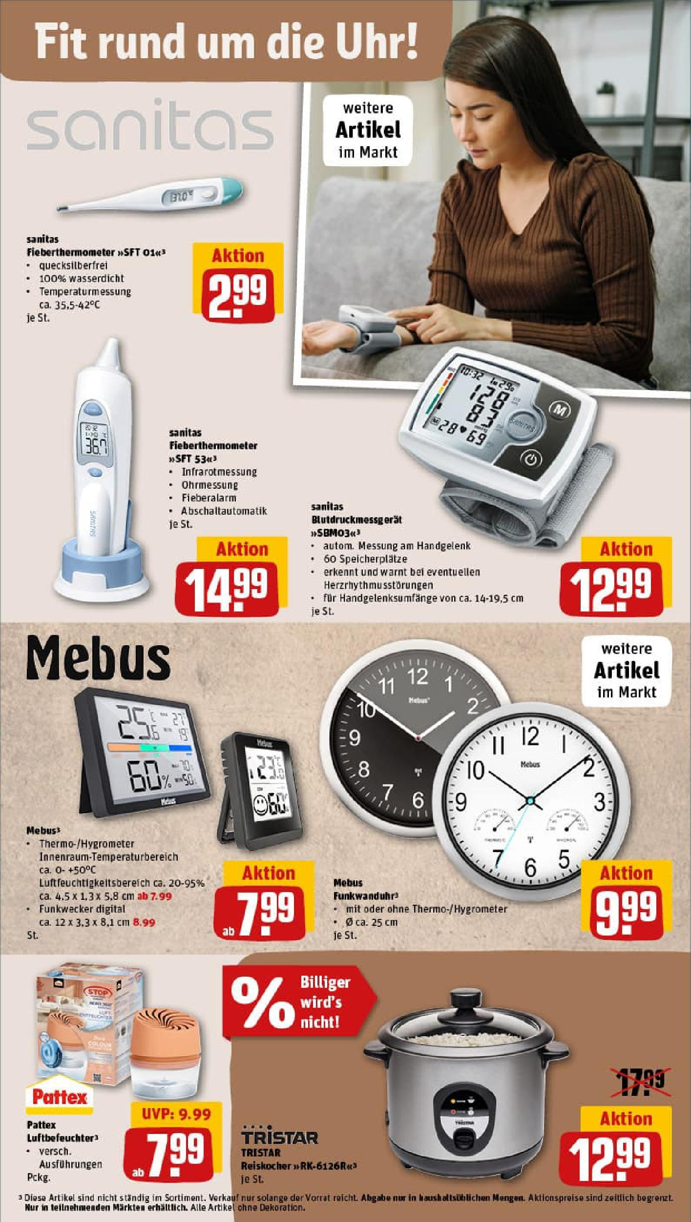 REWE Prospekt ab 06.10.2025 zum Blättern » Angebote | Seite: 29 | Produkte: Thermometer, Uhr, Monitor