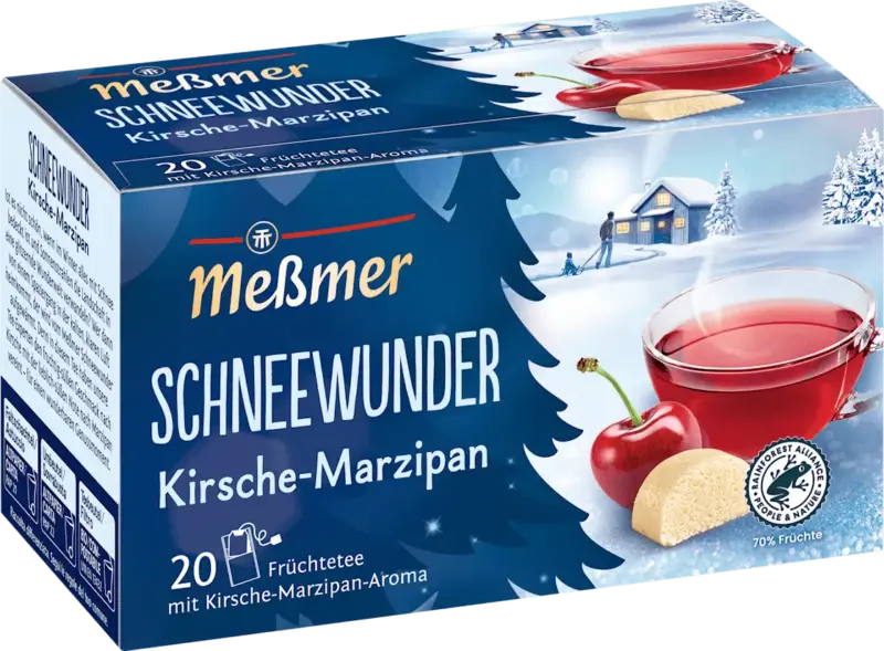 Me&szlig;mer Fr&uuml;chtetee Schneewunder Kirsche-Marzipan (20 Beutel)