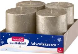 Profissimo Stumpenset 80/68 Rustik, metallic platin