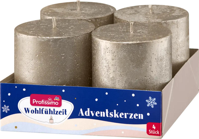 Profissimo Stumpenset 80/68 Rustik, metallic platin