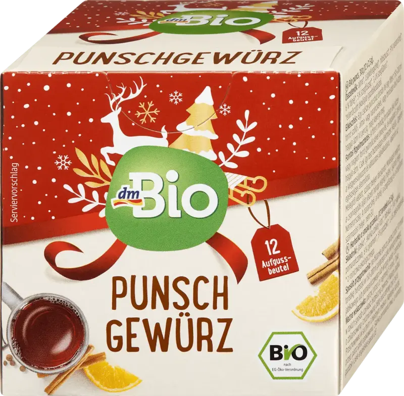 dmBio Punschgewürz Tee (12 Beutel)