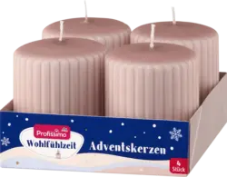 Profissimo Stumpenset 80/68 Rillen, metallic rosa