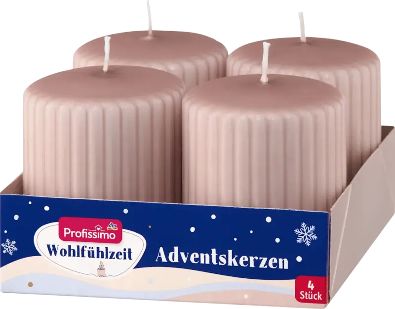 Profissimo Stumpenset 80/68 Rillen, metallic rosa