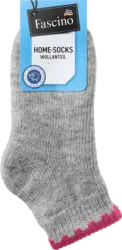 Fascino Socken mit Wolle & kurzem Schaft grau Gr. 39-42