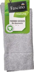 Fascino Socken mit wärmendem Vollfrottee grau Gr. 35-38