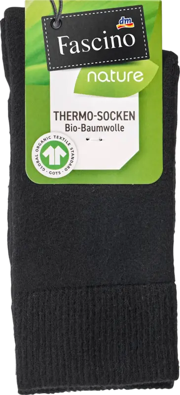 Fascino Socken mit wärmendem Vollfrottee schwarz Gr. 39-42