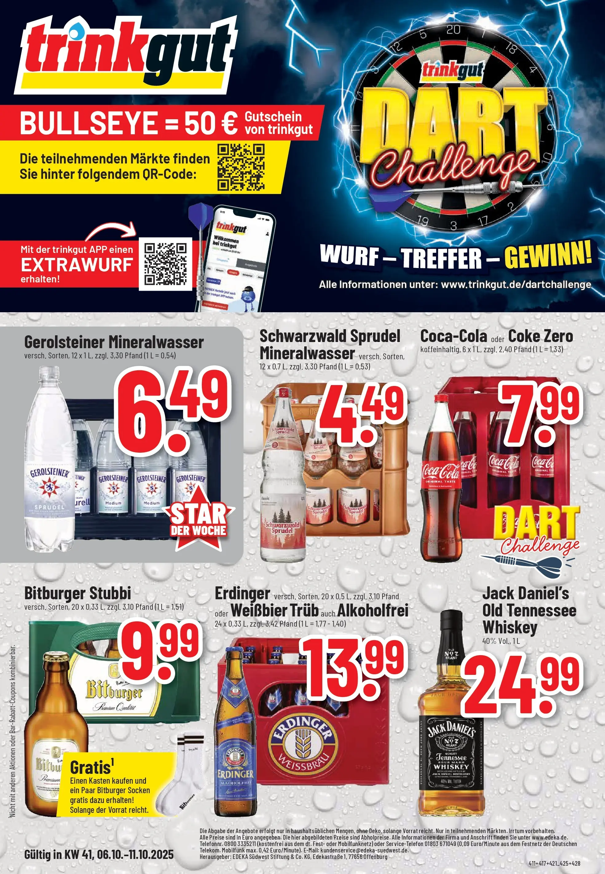 Trinkgut - trinkgut: Wochenangebote (ab 06.10.2025) » Angebote online | Seite: 1 | Produkte: Coca cola, Erdinger, Cola, Weißbier