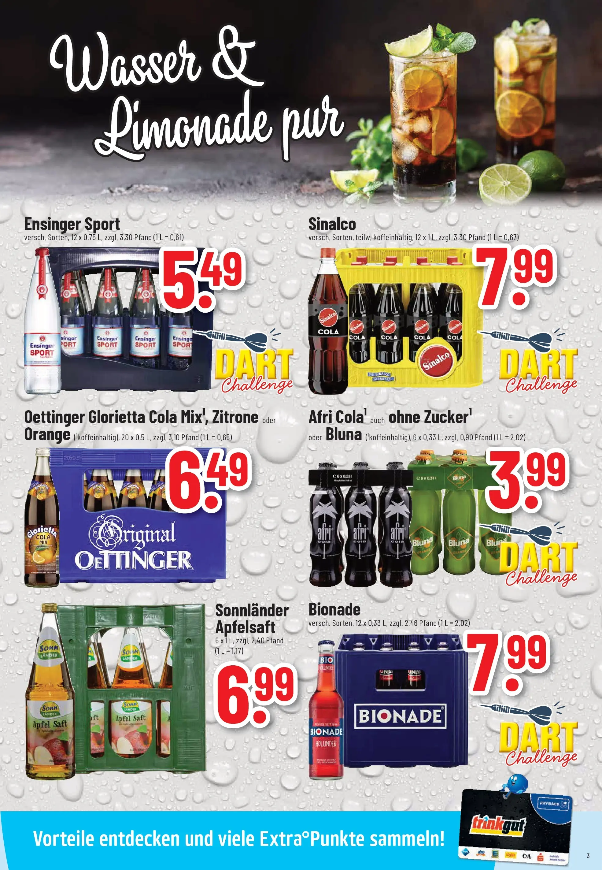 Trinkgut - trinkgut: Wochenangebote (ab 06.10.2025) » Angebote online | Seite: 3 | Produkte: Sinalco, Cola, Bionade, Apfelsaft
