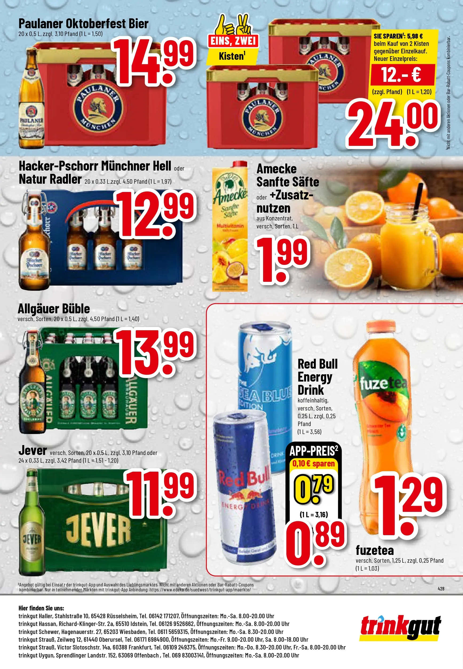 Trinkgut - trinkgut: Wochenangebote (ab 06.10.2025) » Angebote online | Seite: 8 | Produkte: Red bull, Energy, Bier, Radler