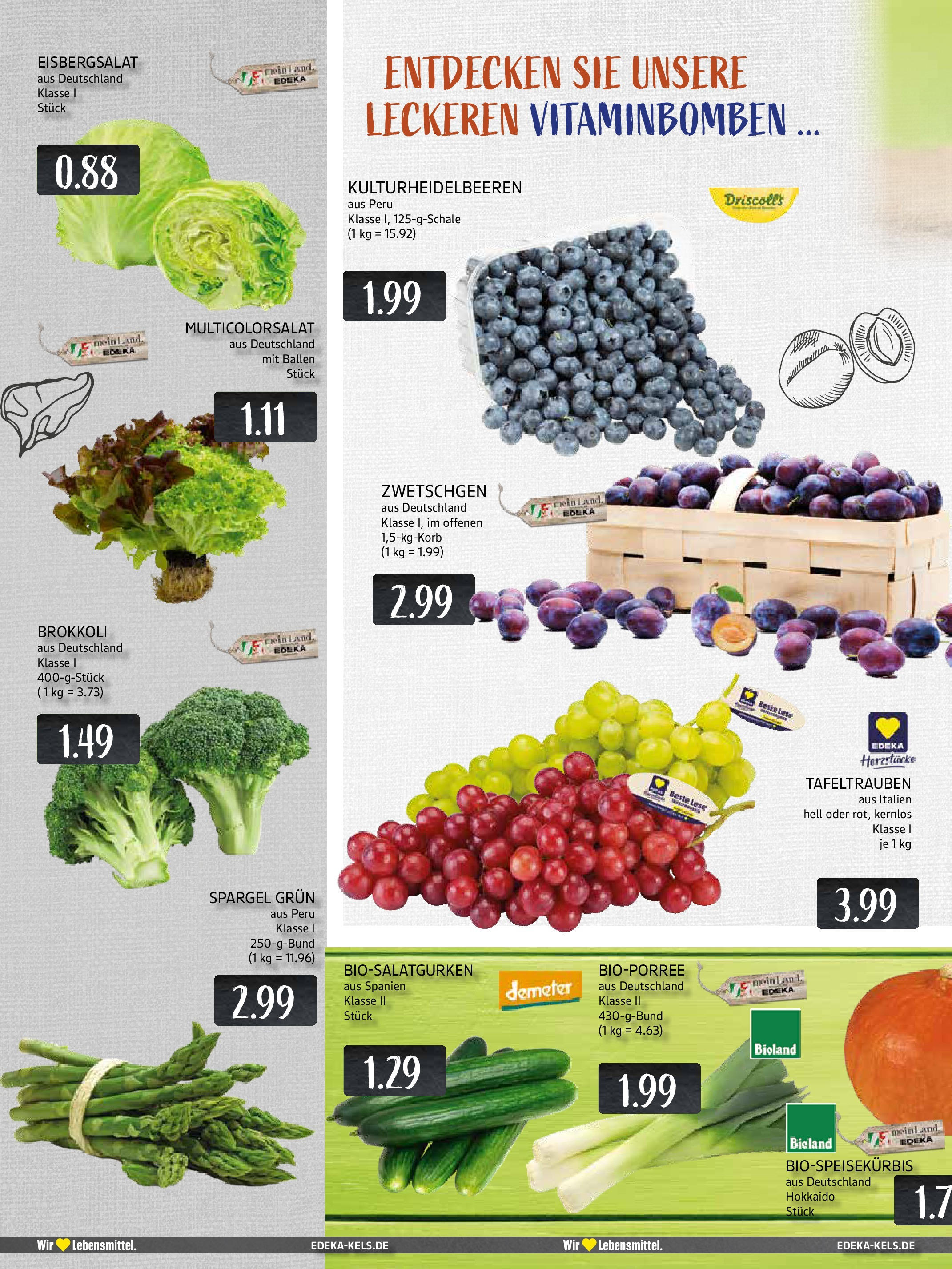 Edeka prospekt Mülheim A. D. Ruhr	 (ab 29.09.2025) » Angebote Online | Seite: 8 | Produkte: Zwetschgen, Eisbergsalat, Spargel, Brokkoli