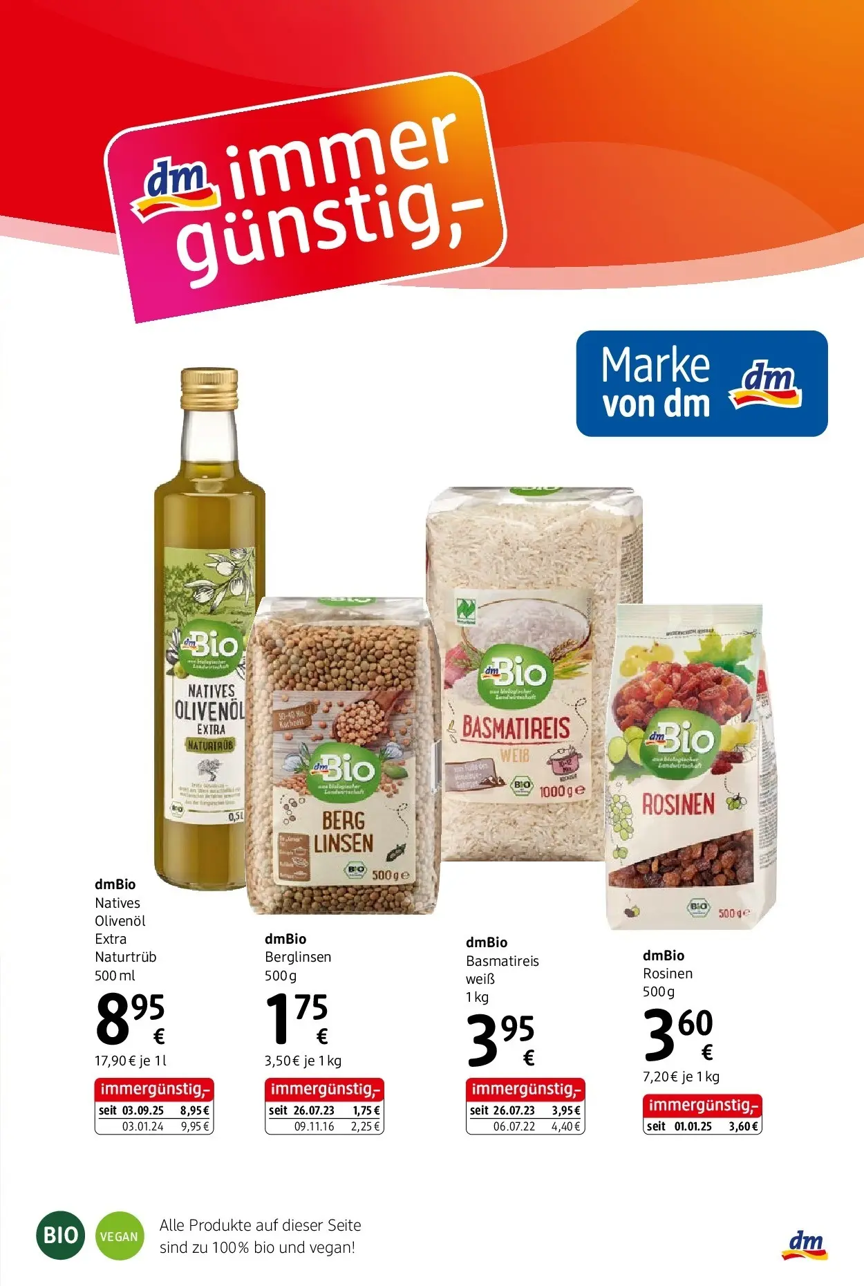 dm drogerie markt Journal Oktober 2025 von 09.10.2025 - Aktuelle Angebote | Seite: 3 | Produkte: Rosinen