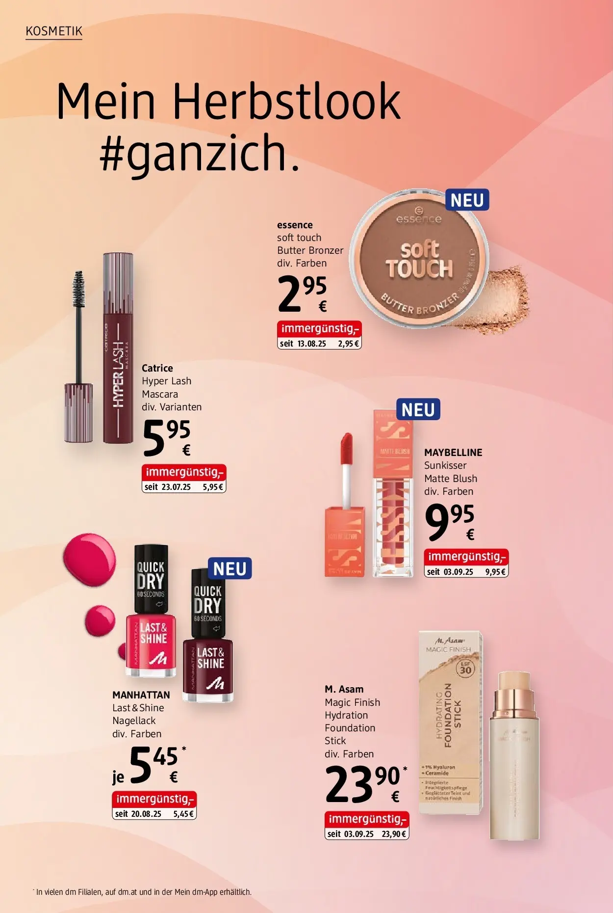 dm drogerie markt Journal Oktober 2025 von 09.10.2025 - Aktuelle Angebote | Seite: 12 | Produkte: Bronzer, Nagellack, Butter