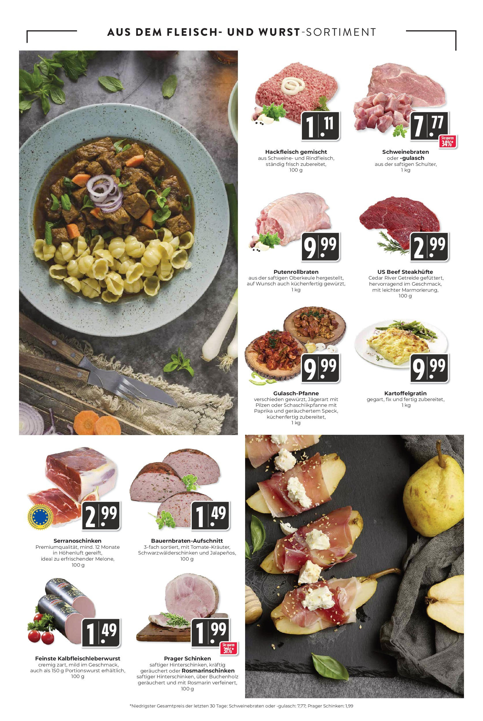 Entdecke - Hieber's Frischecenter: Meine Woche (ab 05.10.2025) zum Blättern | Seite: 5 | Produkte: Gulasch, Schinken, Getreide, Fleisch