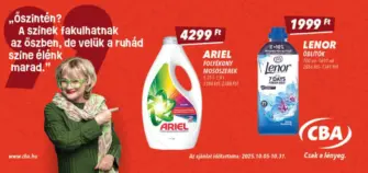 CBA újság érvényessége 2025.10.31-ig