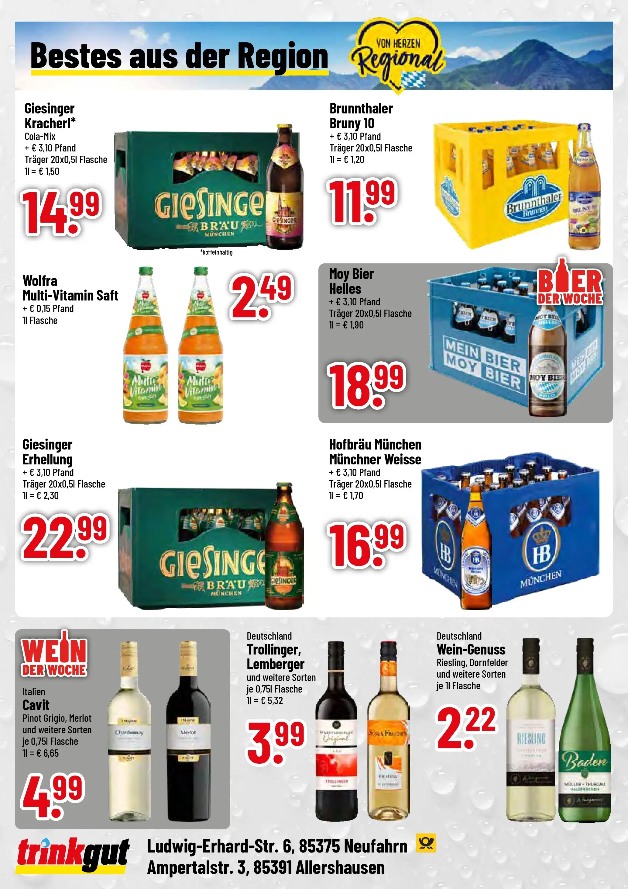 Trinkgut - trinkgut: Wochenangebote (ab 06.10.2025) » Angebote online | Seite: 4 | Produkte: Bier, Merlot, Saft, Wein