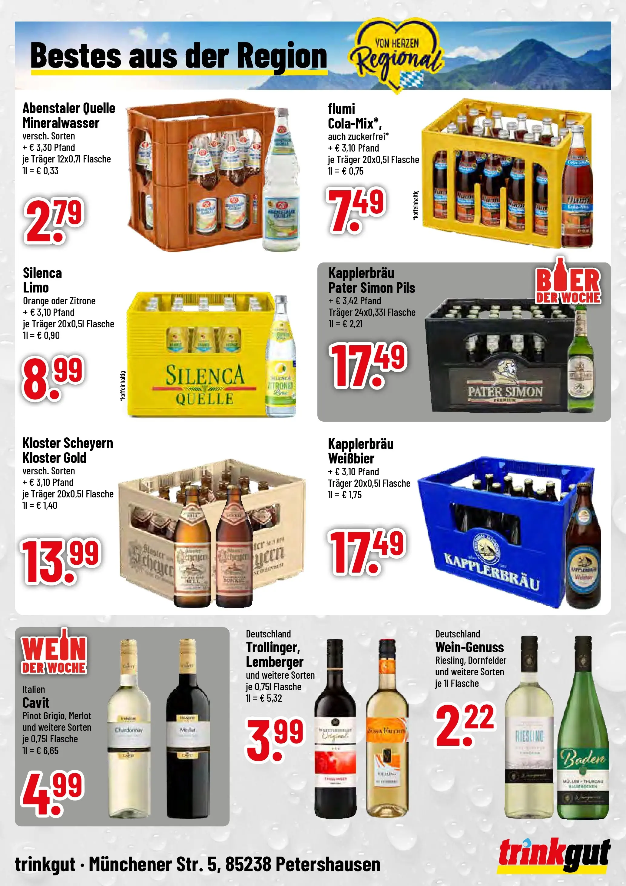 Trinkgut - trinkgut: Wochenangebote (ab 06.10.2025) » Angebote online | Seite: 4 | Produkte: Merlot, Pils, Mineralwasser, Wein
