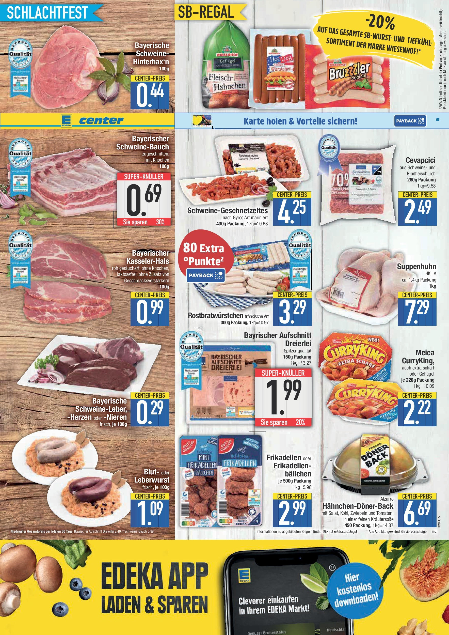 Edeka prospekt Weißenburg	 (ab 06.10.2025) » Angebote Online | Seite: 5 | Produkte: Cevapcici, Meica, Gyros, Fleisch