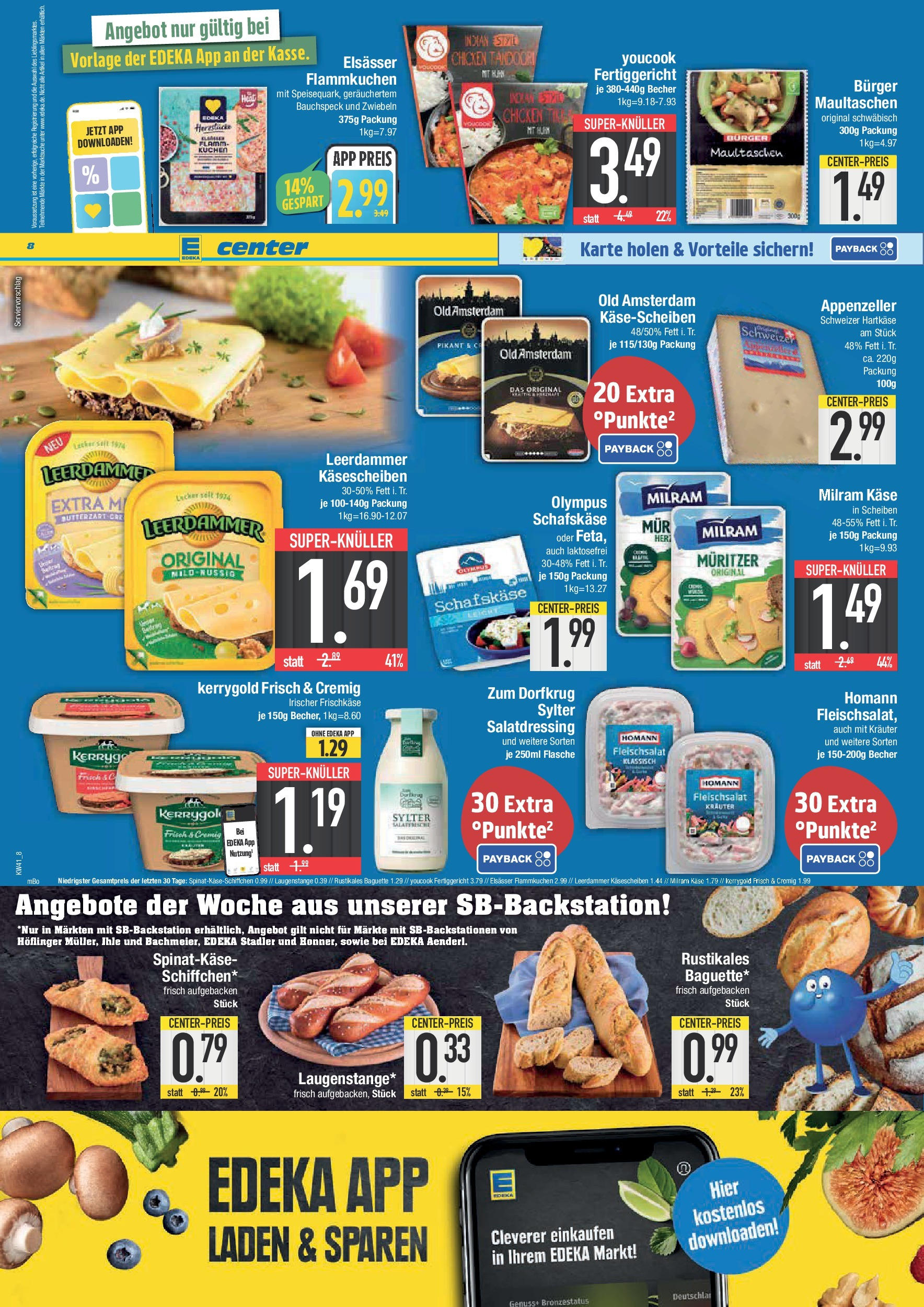 Edeka prospekt Weißenburg	 (ab 06.10.2025) » Angebote Online | Seite: 8 | Produkte: Dressing, Leerdammer, Maultaschen, Frischkase