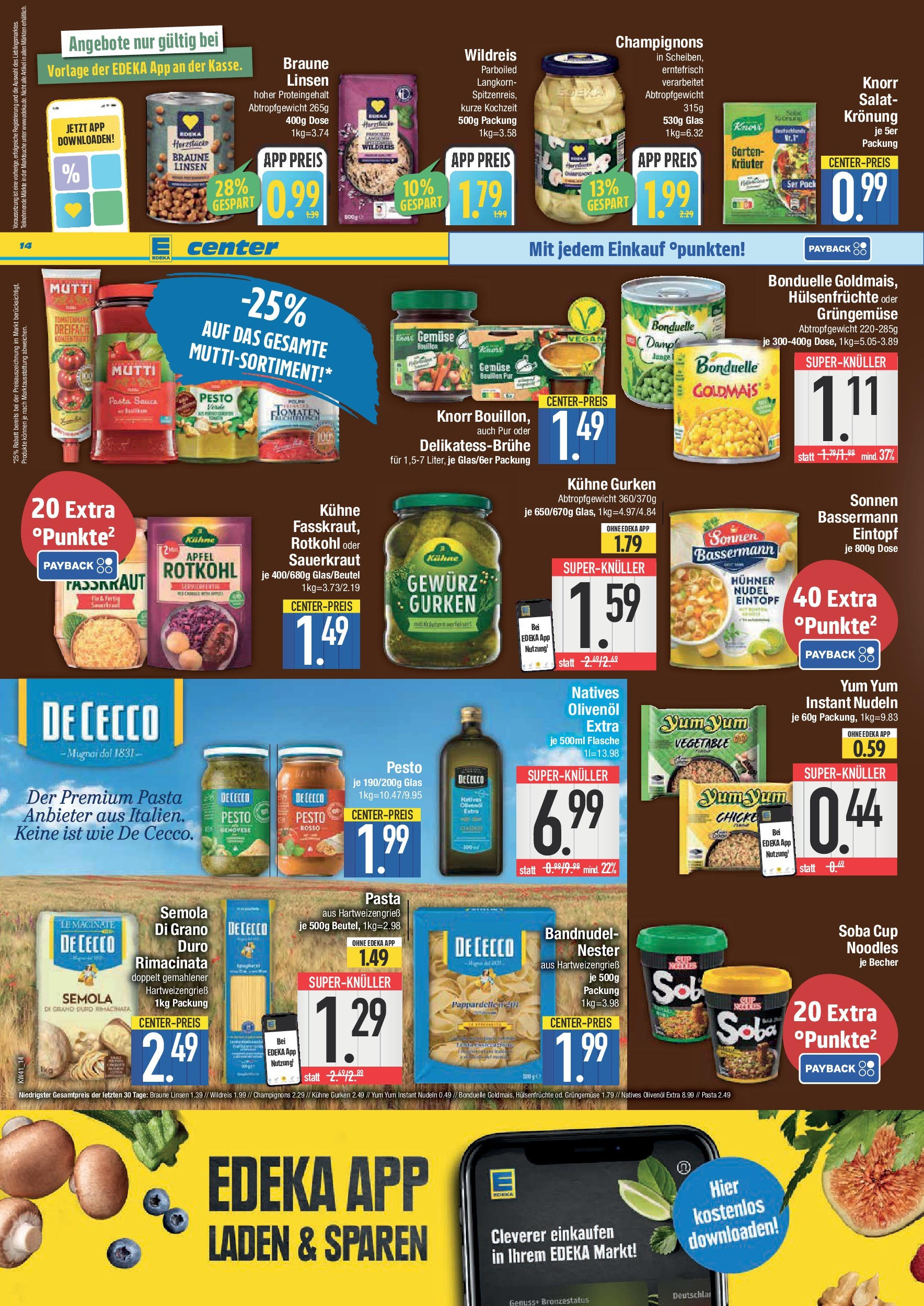 Edeka prospekt Weißenburg	 (ab 06.10.2025) » Angebote Online | Seite: 14 | Produkte: Knorr, Gemüse, Gurken, Salat