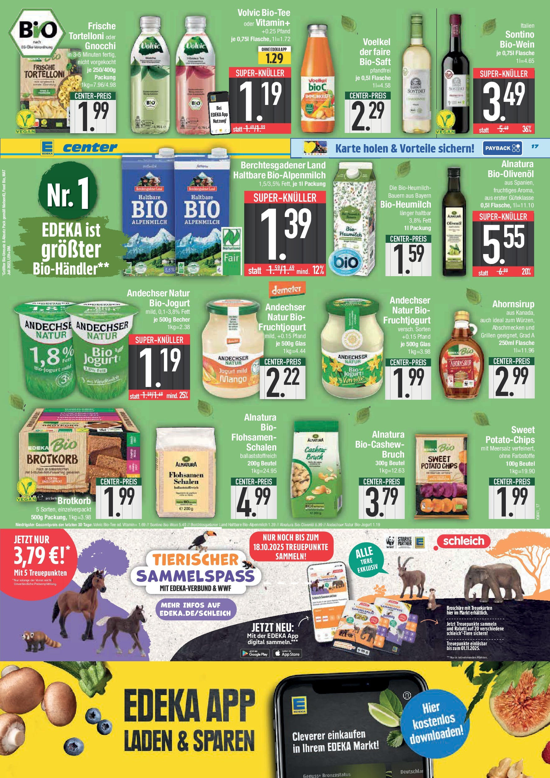 Edeka prospekt Weißenburg	 (ab 06.10.2025) » Angebote Online | Seite: 17 | Produkte: Olivenol, Mango, Chips, Volvic