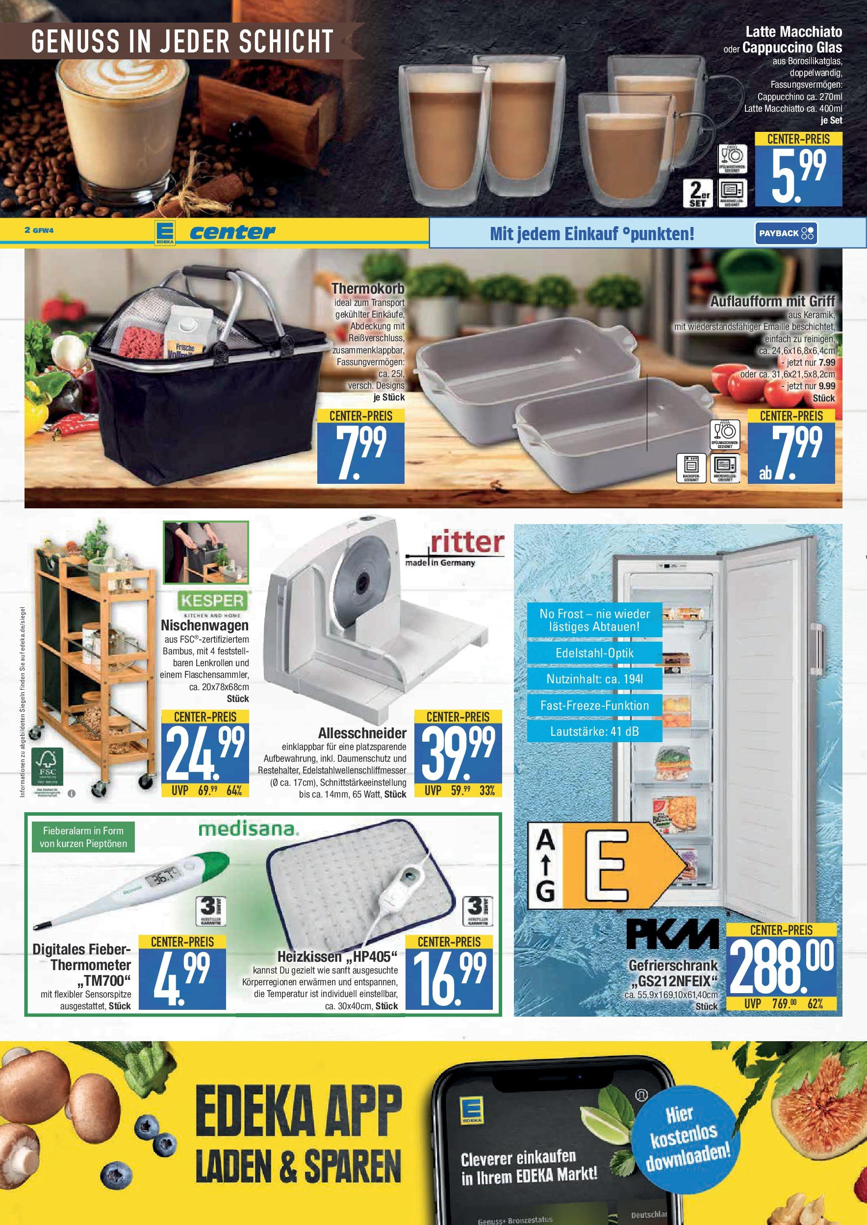 Edeka prospekt Weißenburg	 (ab 06.10.2025) » Angebote Online | Seite: 20 | Produkte: Gefrierschrank, Thermometer, Heizkissen