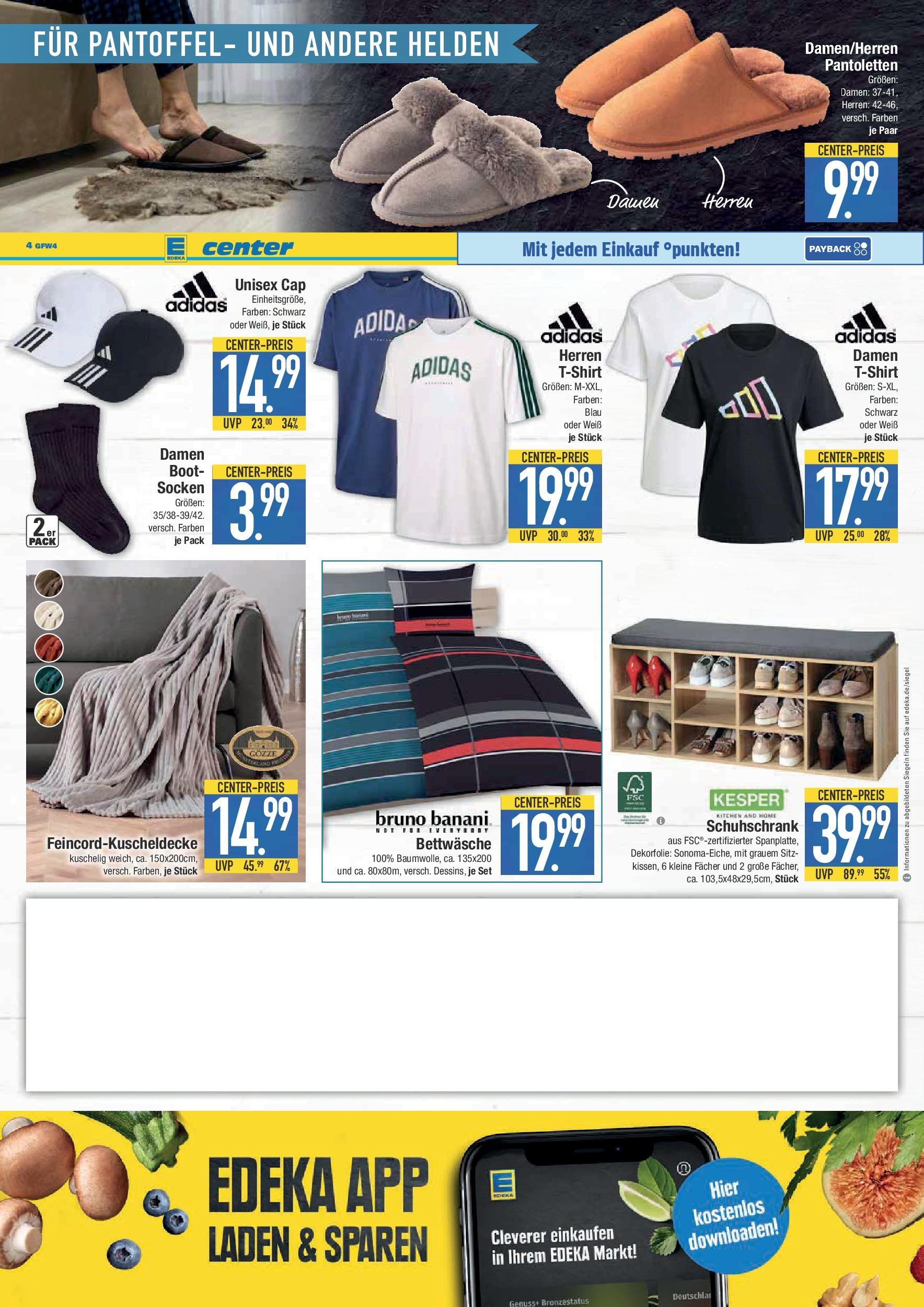 Edeka prospekt Weißenburg	 (ab 06.10.2025) » Angebote Online | Seite: 22 | Produkte: T-Shirt, Bettwäsche, Socken