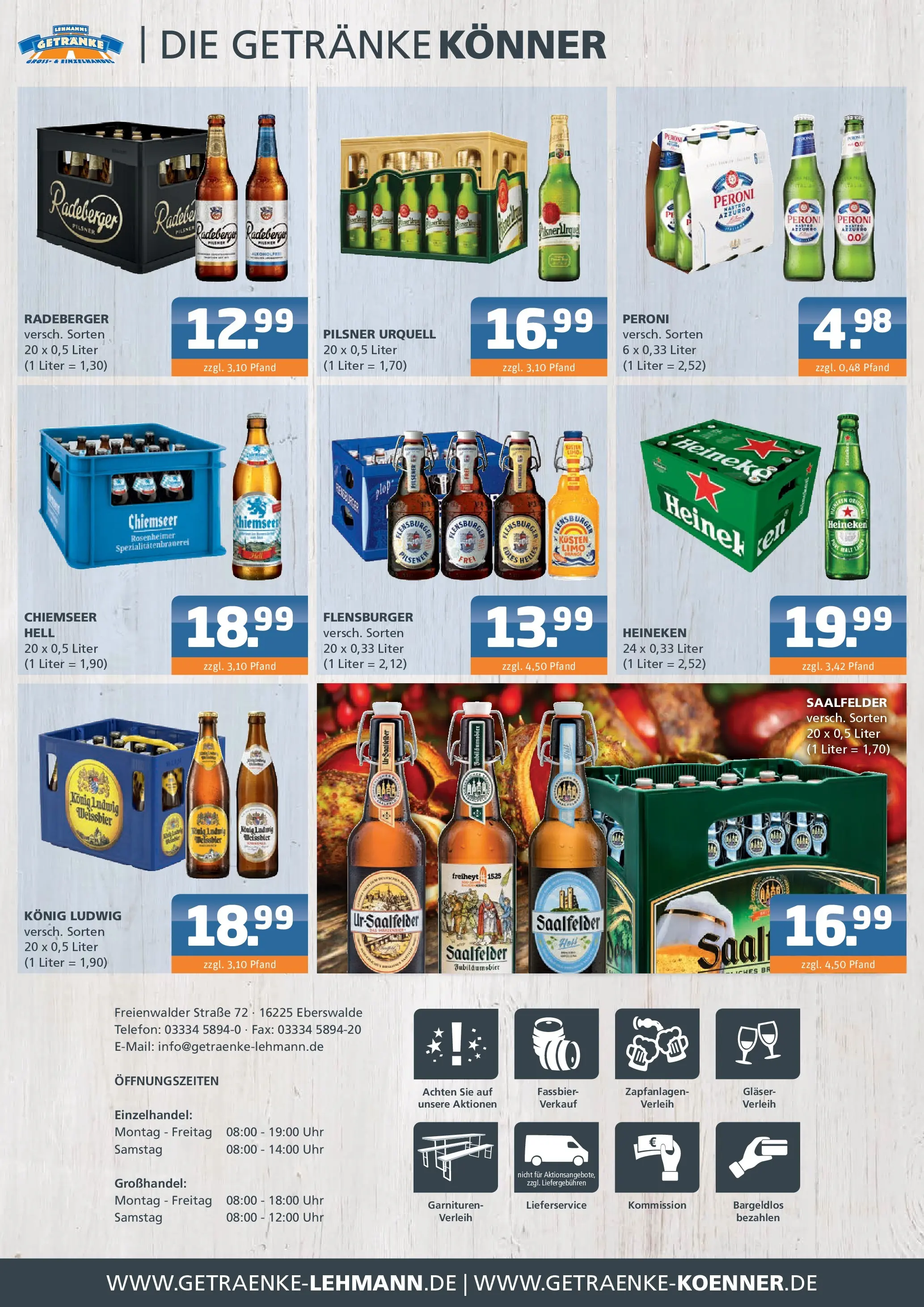 Entdecke - Getränke Lehmann: Getränkeangebote (ab 05.10.2025) zum Blättern | Seite: 4 | Produkte: Weißbier, Flensburger, Telefon, Uhr