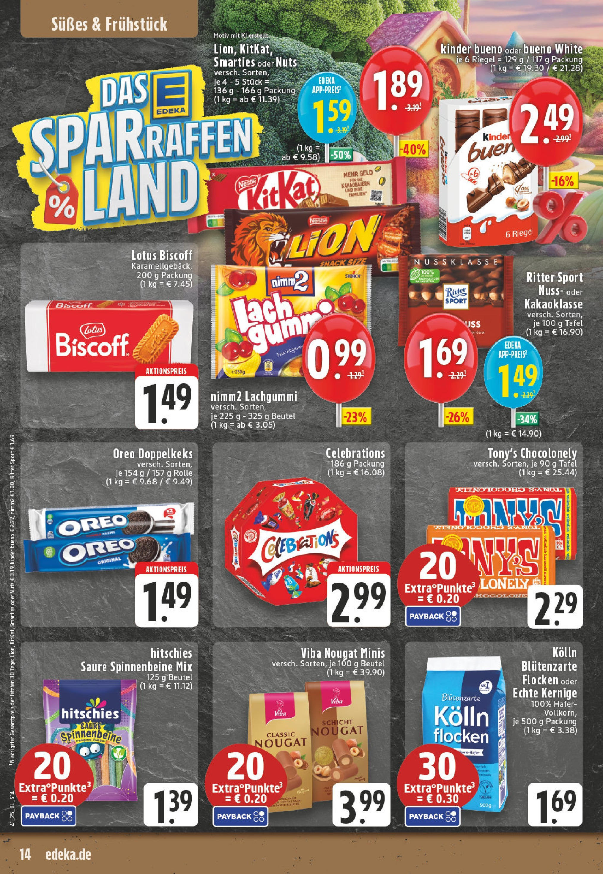 Edeka prospekt Bottrop	 (ab 06.10.2025) » Angebote Online | Seite: 14 | Produkte: Kolln, Smarties, Kinder bueno, Celebrations