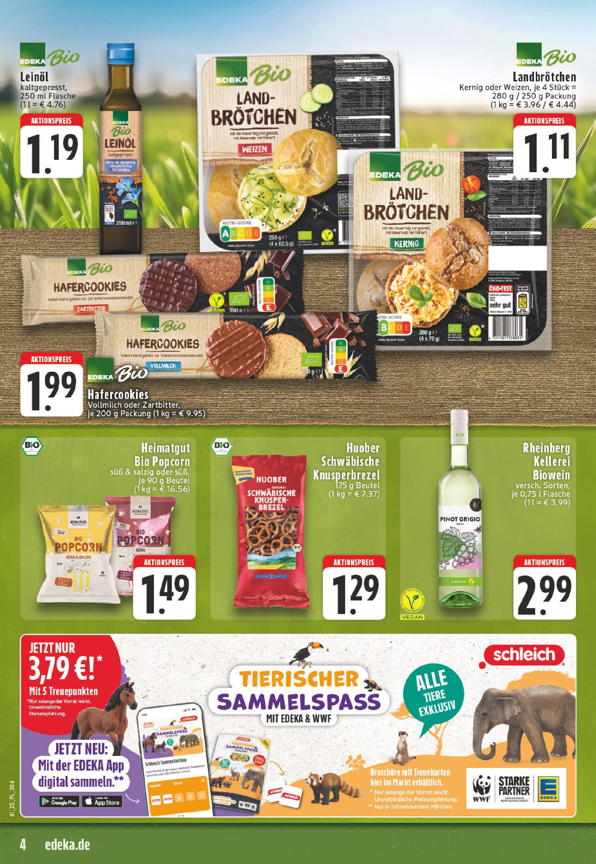 Edeka prospekt Bocholt - Holtwick	 (ab 06.10.2025) » Angebote Online | Seite: 4 | Produkte: Öl, Leinöl