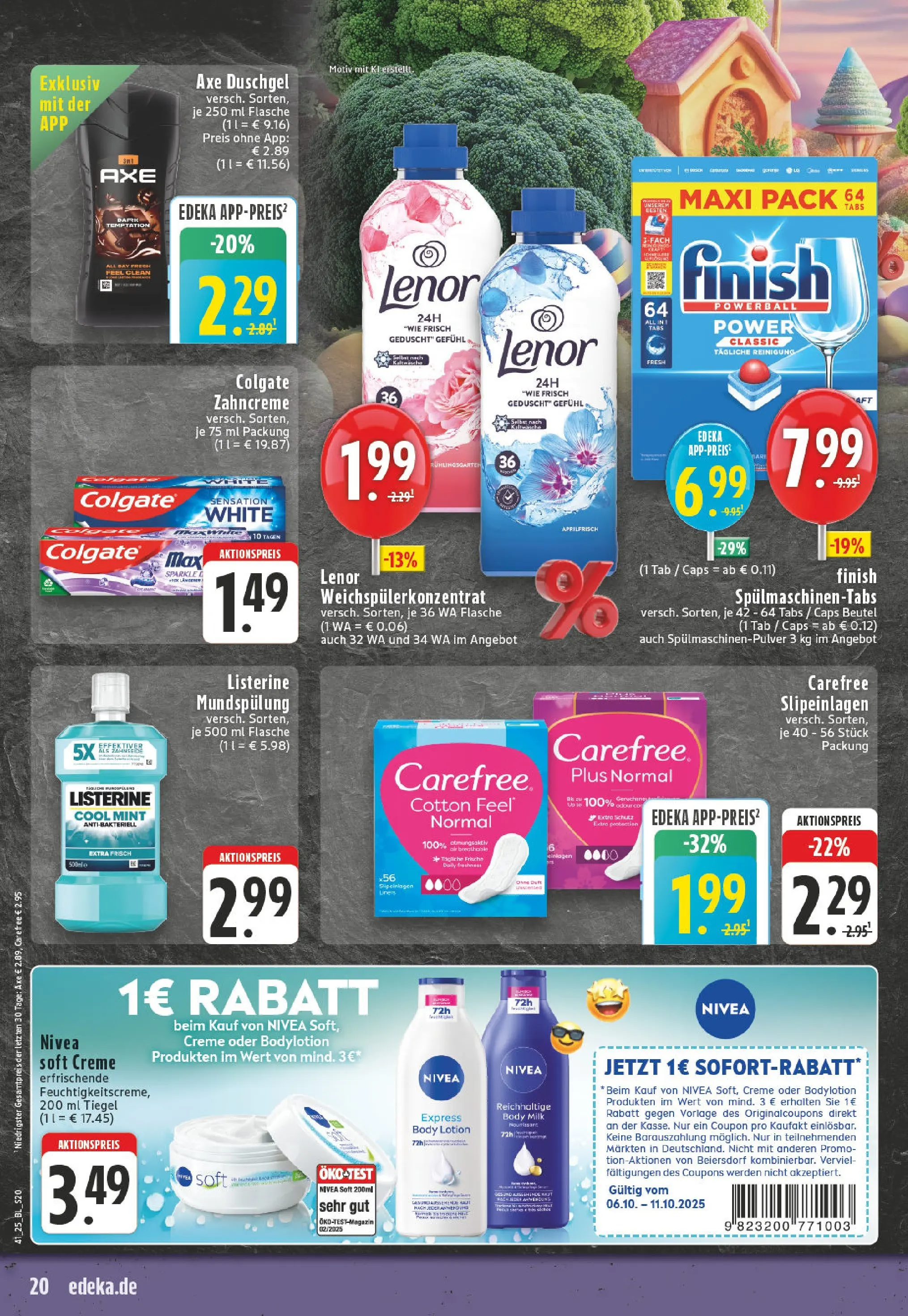 Edeka prospekt Köln-Sülz	 (ab 06.10.2025) » Angebote Online | Seite: 20 | Produkte: Lenor, Creme, Body Lotion, Body Cream