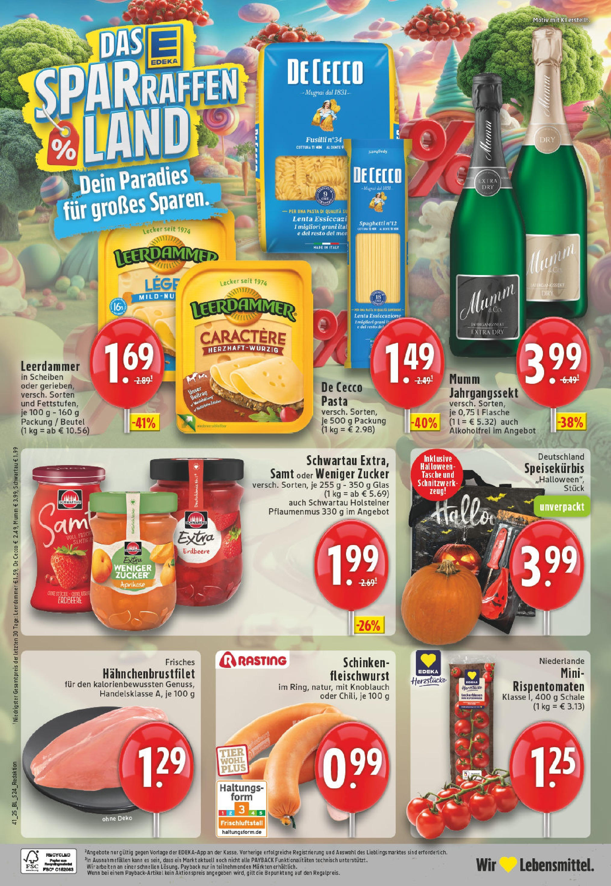 Edeka prospekt Castrop-Rauxel	 (ab 06.10.2025) » Angebote Online | Seite: 24 | Produkte: Tasche, Leerdammer, Knoblauch, Schinken
