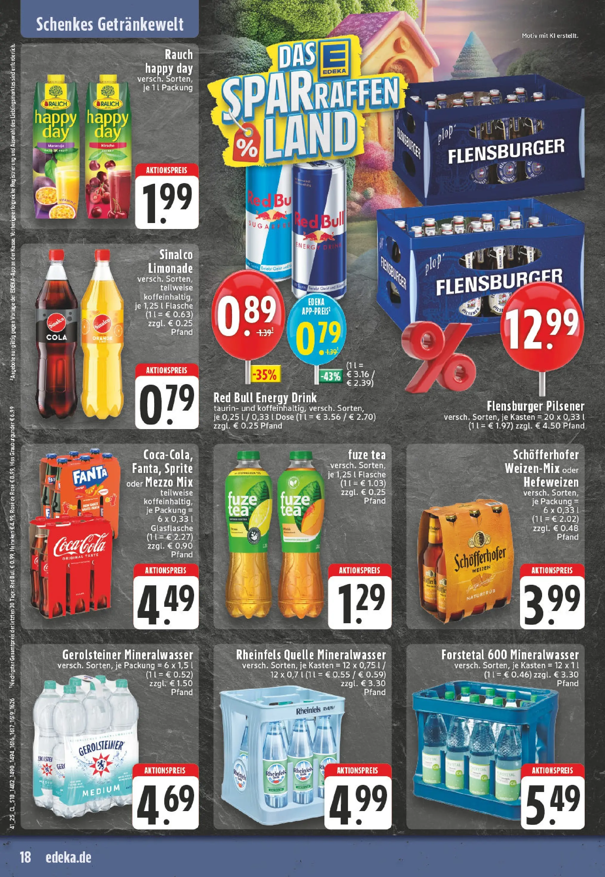 Edeka prospekt Gütersloh	 (ab 06.10.2025) » Angebote Online | Seite: 18 | Produkte: Cola, Flensburger, Heineken, Gerolsteiner