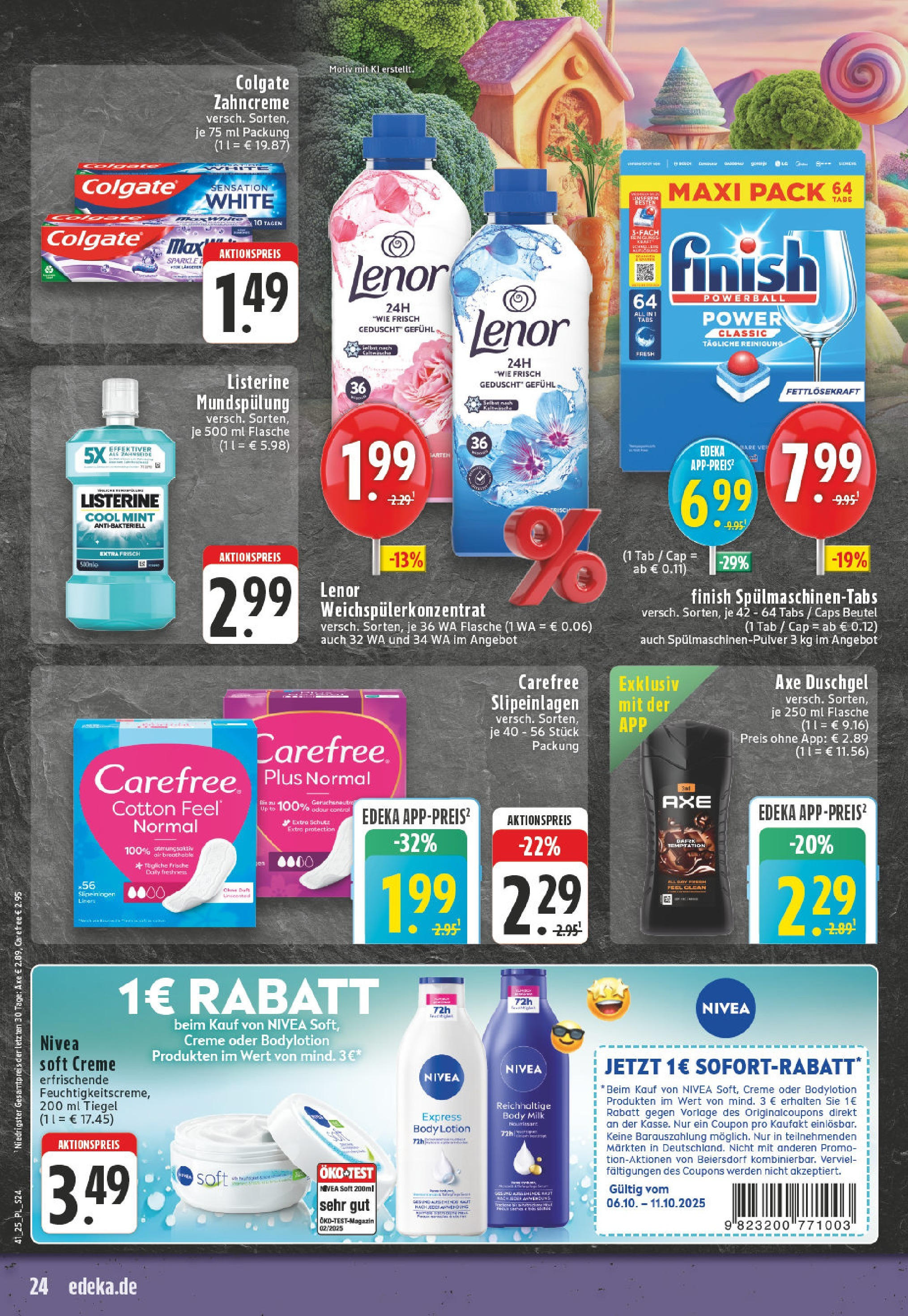 Edeka prospekt Bocholt - Holtwick	 (ab 06.10.2025) » Angebote Online | Seite: 24 | Produkte: Creme, Duschgel, Shower Gel, Listerine