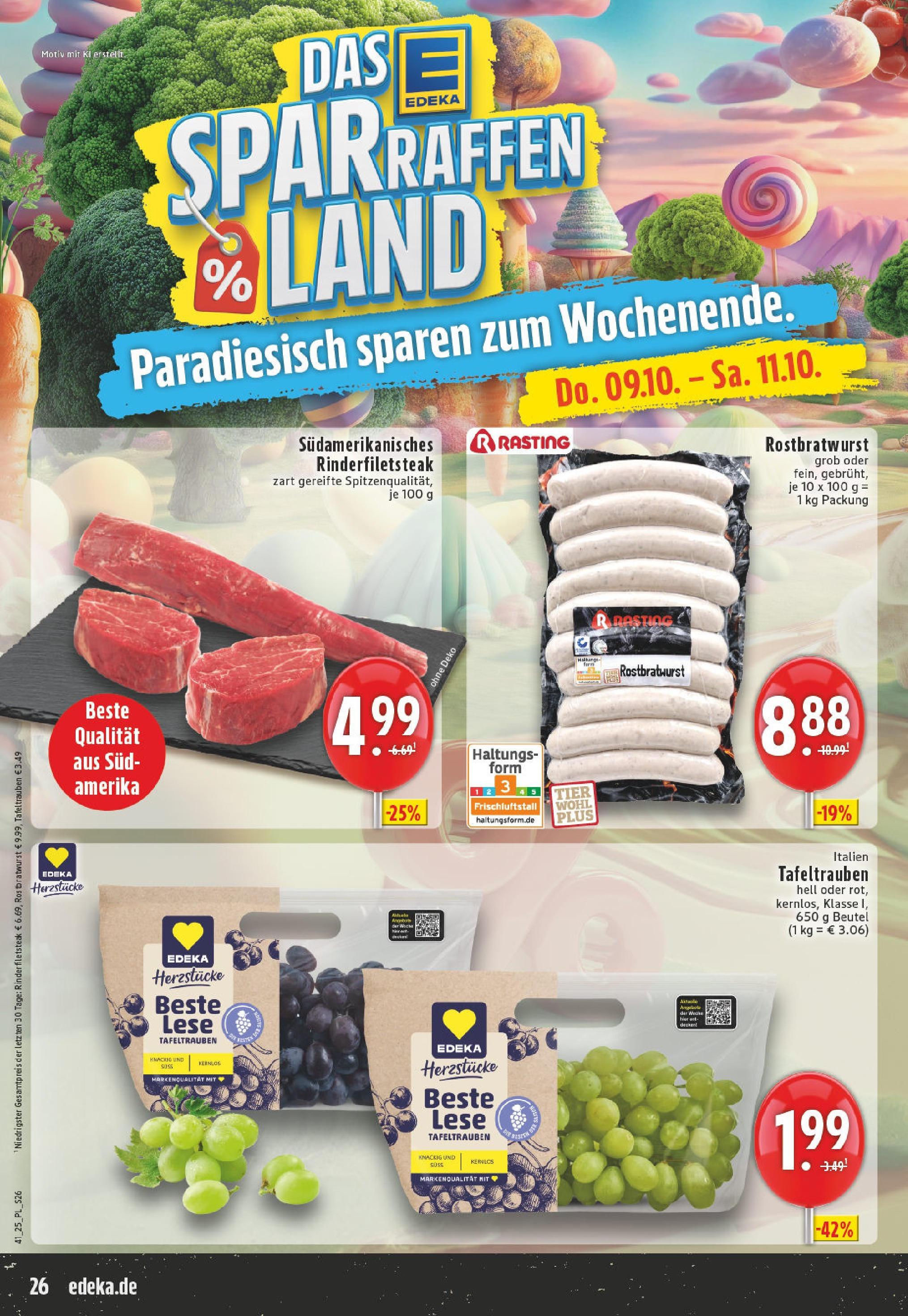 Edeka prospekt Bocholt - Holtwick	 (ab 06.10.2025) » Angebote Online | Seite: 26 | Produkte: Steak