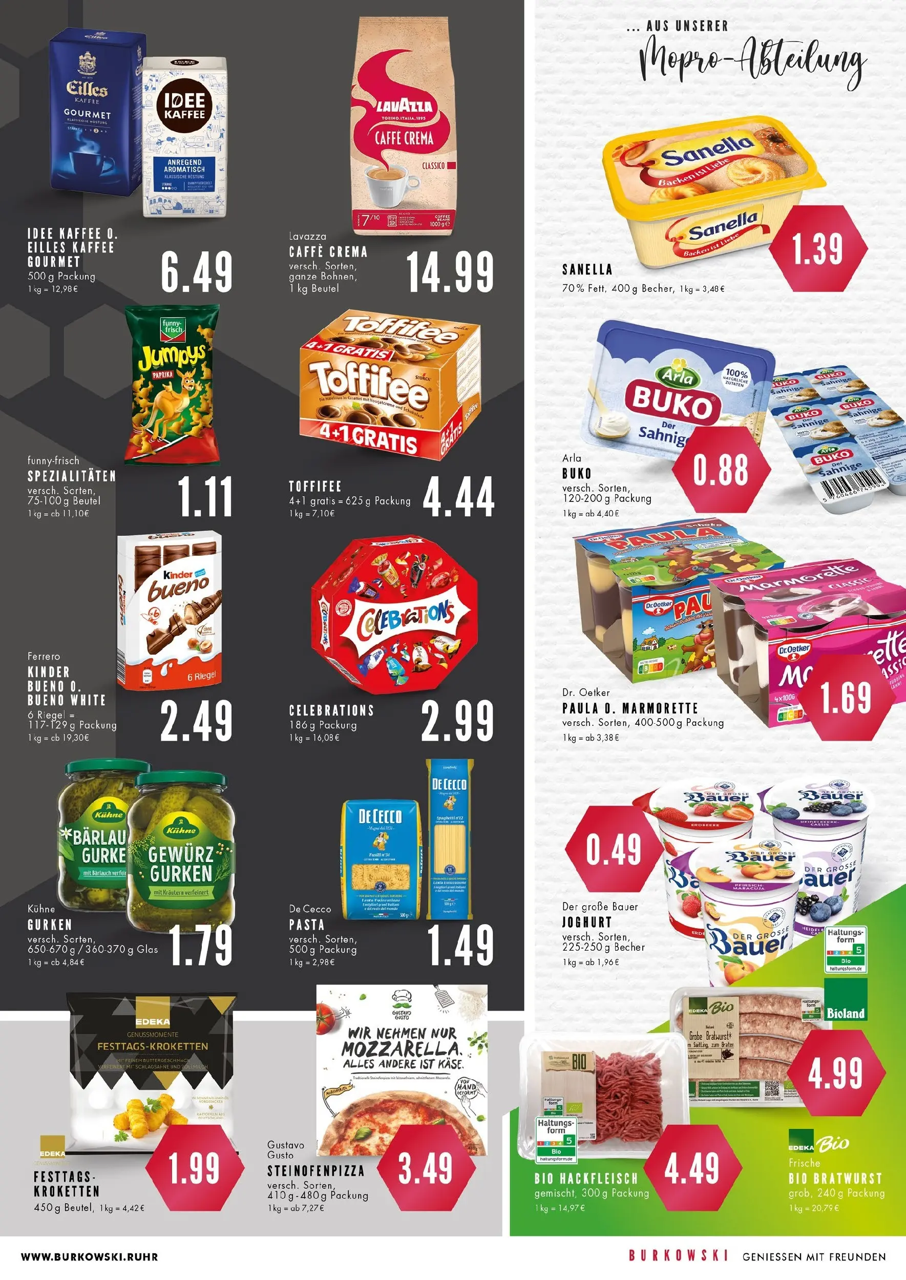 Edeka prospekt Bochum	 (ab 06.10.2025) » Angebote Online | Seite: 7 | Produkte: Pudding, Arla buko, Toffifee, Hackfleisch