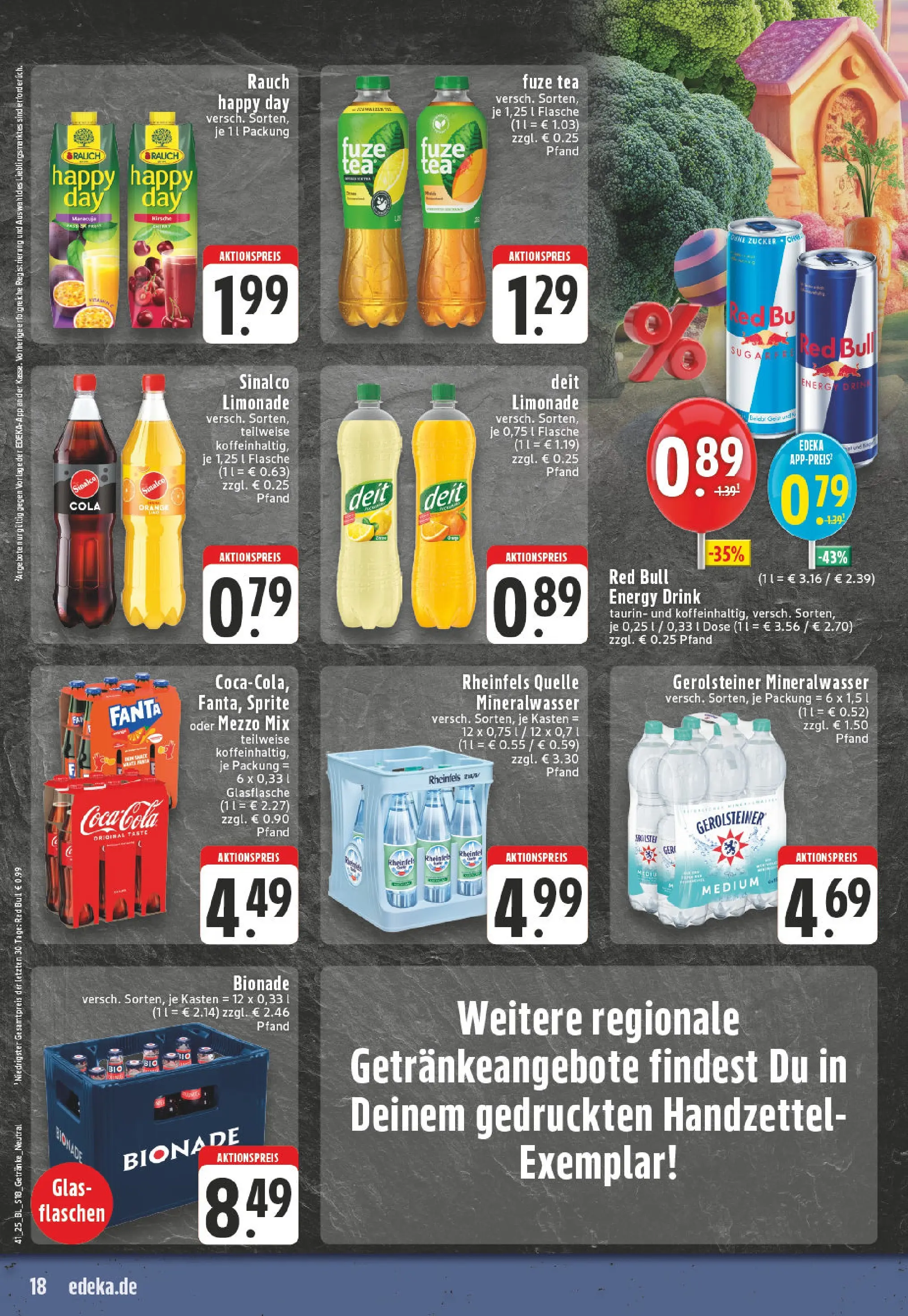 Edeka prospekt Winterberg-Zueschen	 (ab 06.10.2025) » Angebote Online | Seite: 18 | Produkte: Mezzo mix, Red bull, Energy, Oder mezzo mix