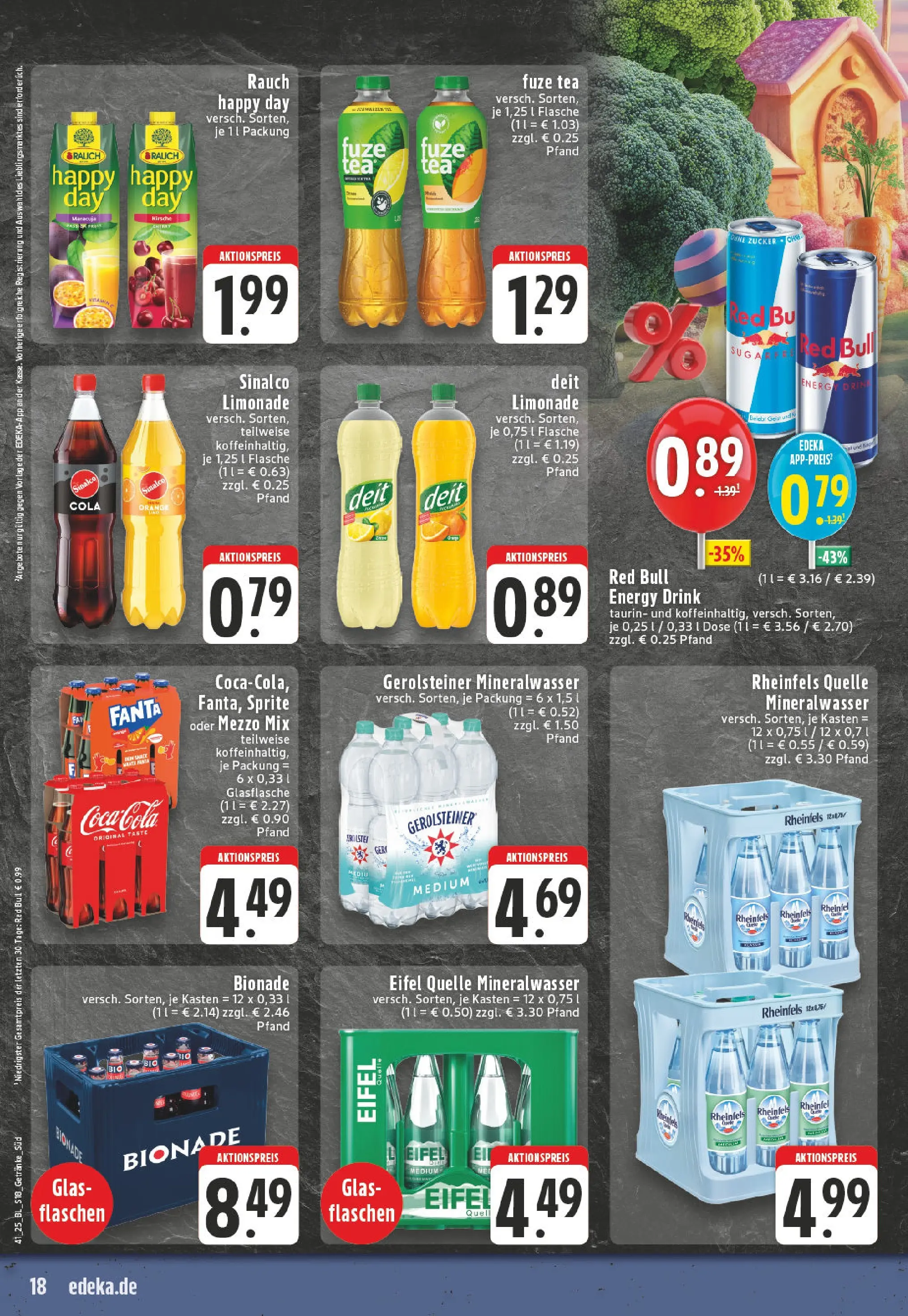 Edeka prospekt Köln-Sülz	 (ab 06.10.2025) » Angebote Online | Seite: 18 | Produkte: Cola, Limonade, Bionade, Oder mezzo mix