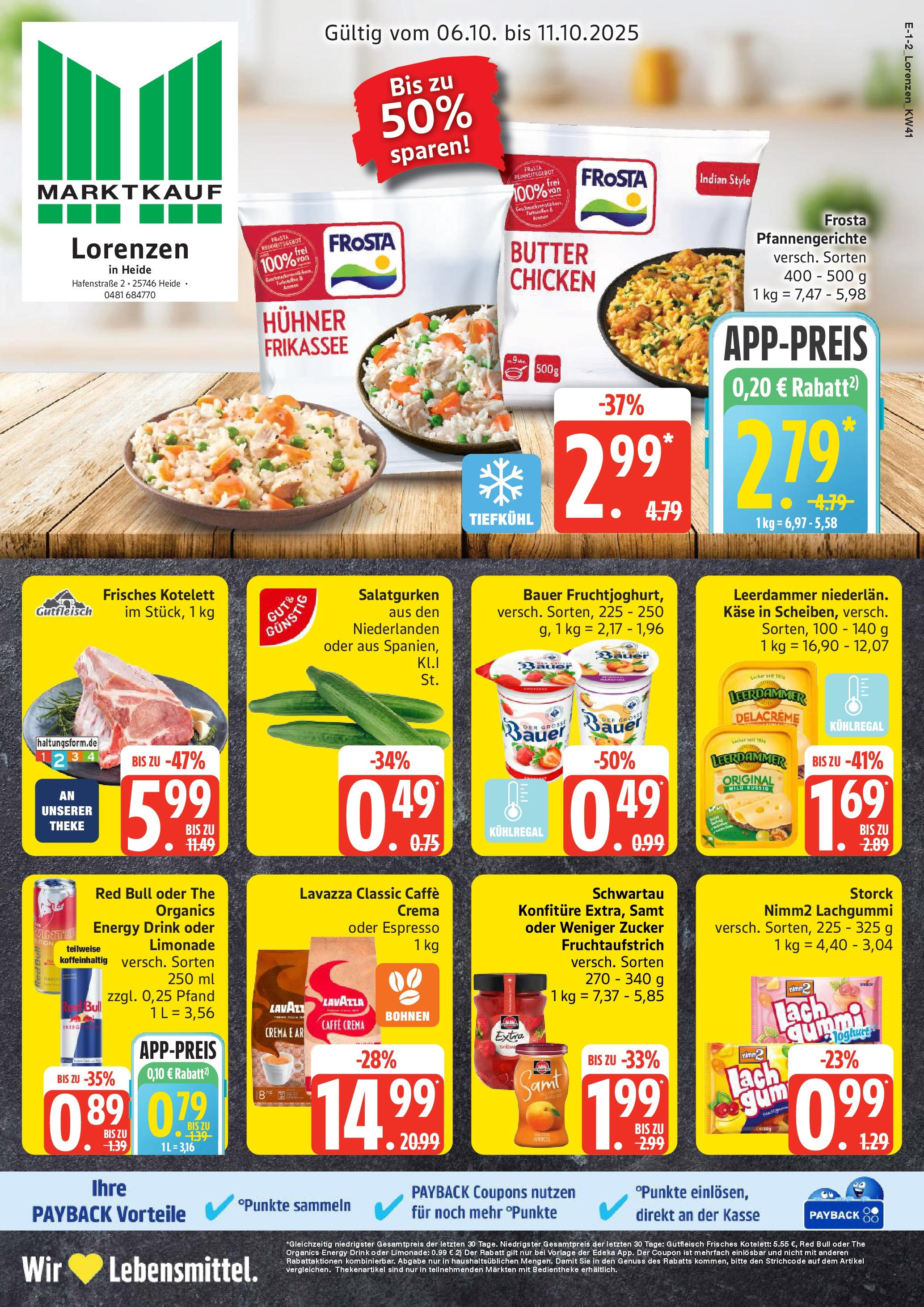 Marktkauf - Marktkauf: Wochenangebote (ab 06.10.2025) » Angebote online | Seite: 1 | Produkte: Energy, Limonade, Frosta, Zucker