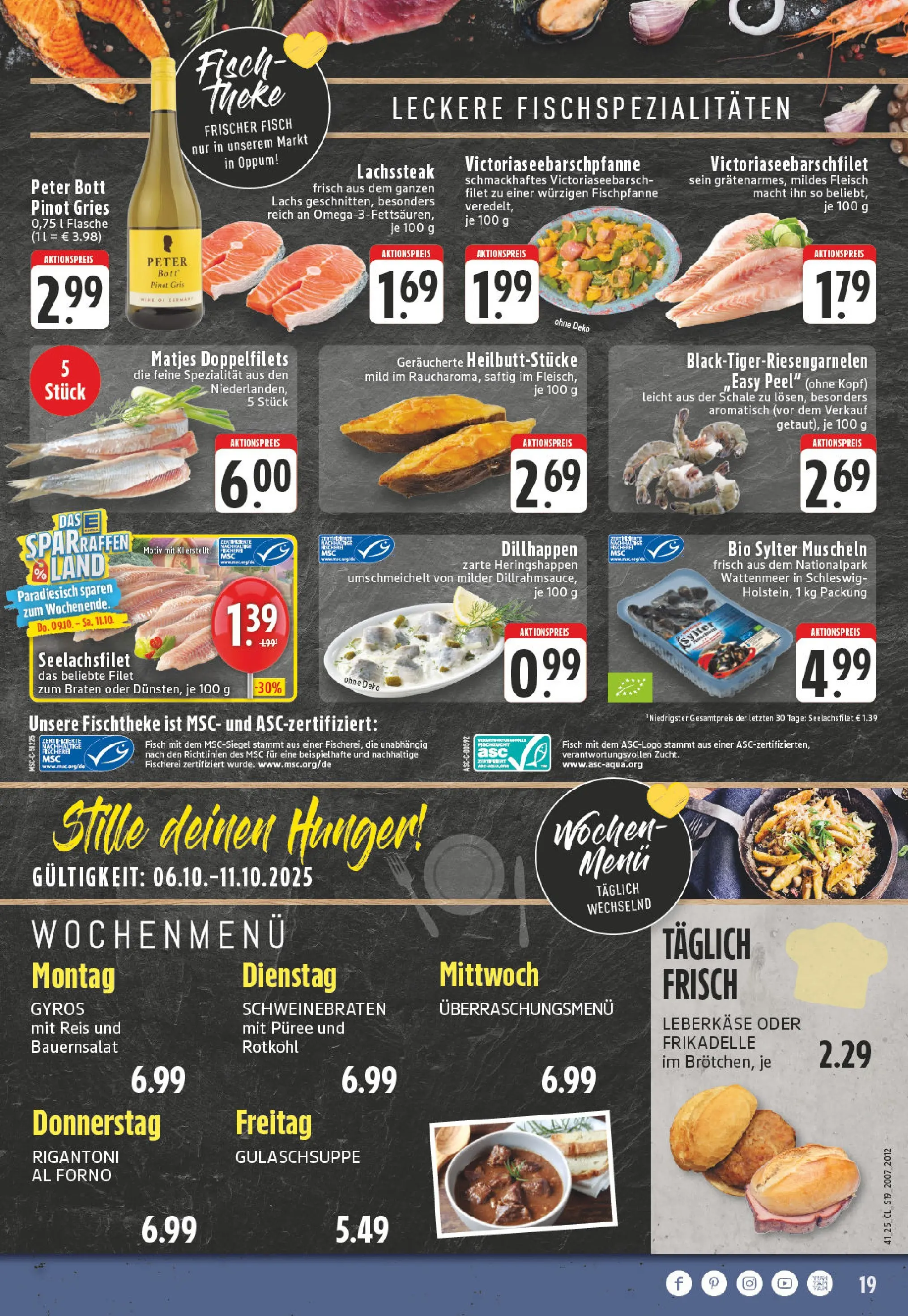 Edeka prospekt Krefeld	 (ab 06.10.2025) » Angebote Online | Seite: 19 | Produkte: Gyros, Lachs, Dill, Reis
