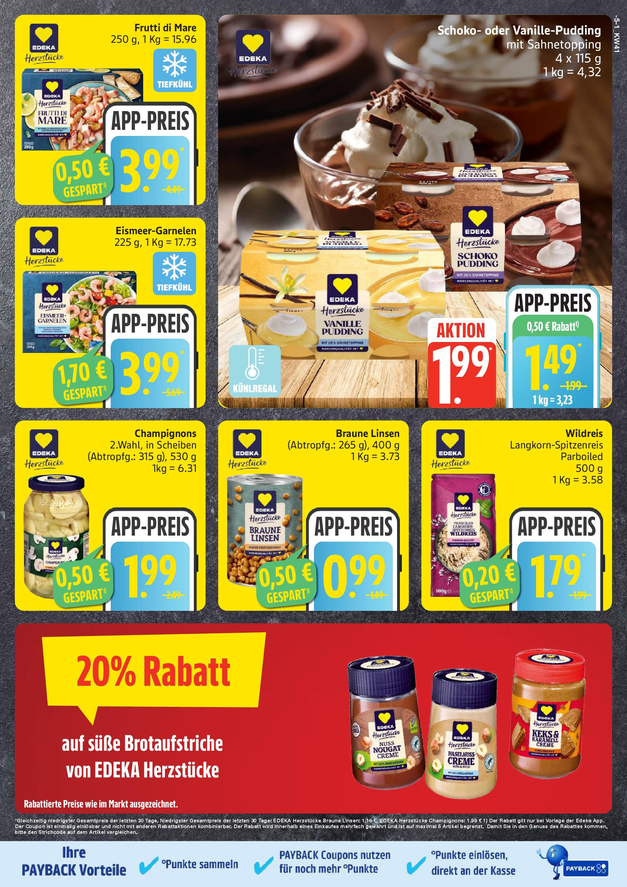 Marktkauf - Marktkauf: Wochenangebote (ab 06.10.2025) » Angebote online | Seite: 5 | Produkte: Garnelen, Pudding, Creme, Champignons