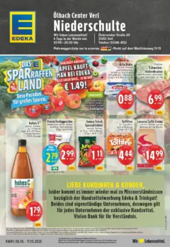 Edeka prospekt Verl	 ab 06.10.2025 gültig