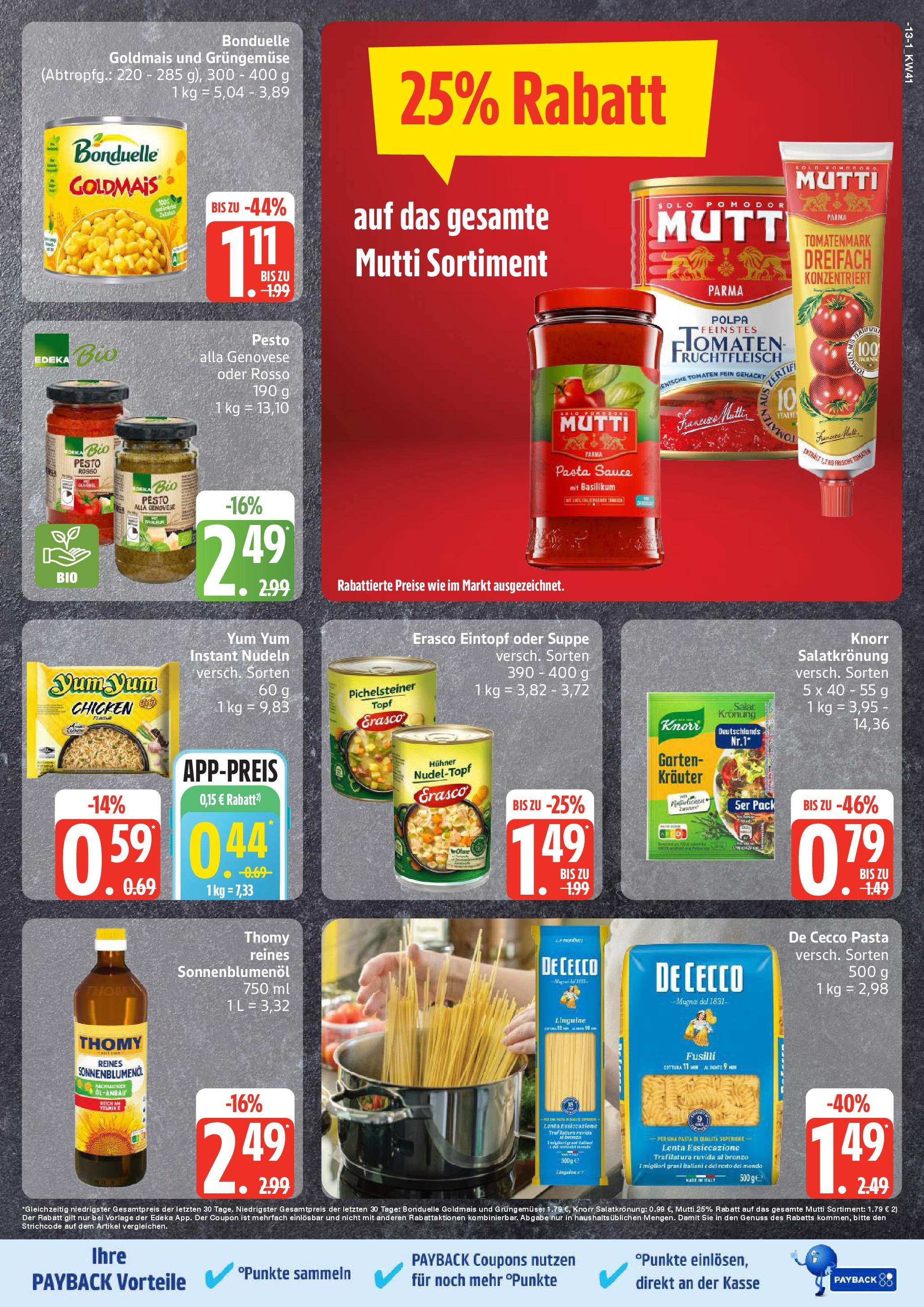 Marktkauf - Marktkauf: Wochenangebote (ab 06.10.2025) » Angebote online | Seite: 13 | Produkte: Sonnenblumenol, Tomaten, Knorr, Erasco